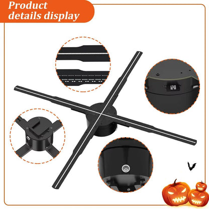P65 HD 3D Hologram Fan Projector  High Resolution Hologram Fan For Advertising And Events 4