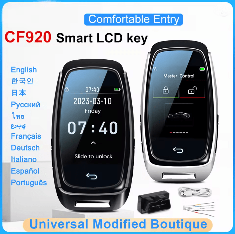 SmartGo CF920 LCD Smart Car Key Universal Keyless Entry Replacement