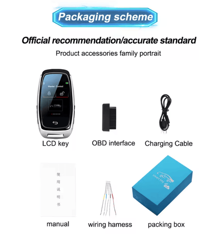SmartGo CF920 LCD Smart Car Key Universal Keyless Entry Replacement 2