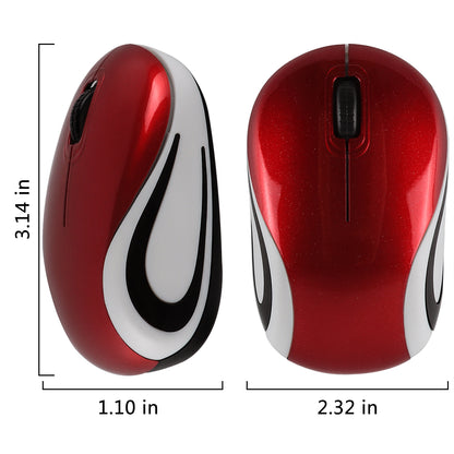 USB Portable Optical Mause Cute Mini 24GHz Wireless Mouse Ergonomic Gaming Mice For Laptop PC Small 4