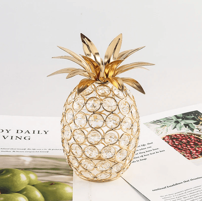 Crystal Luxe Fruit Collection Gold Rhinestone Figurine 4