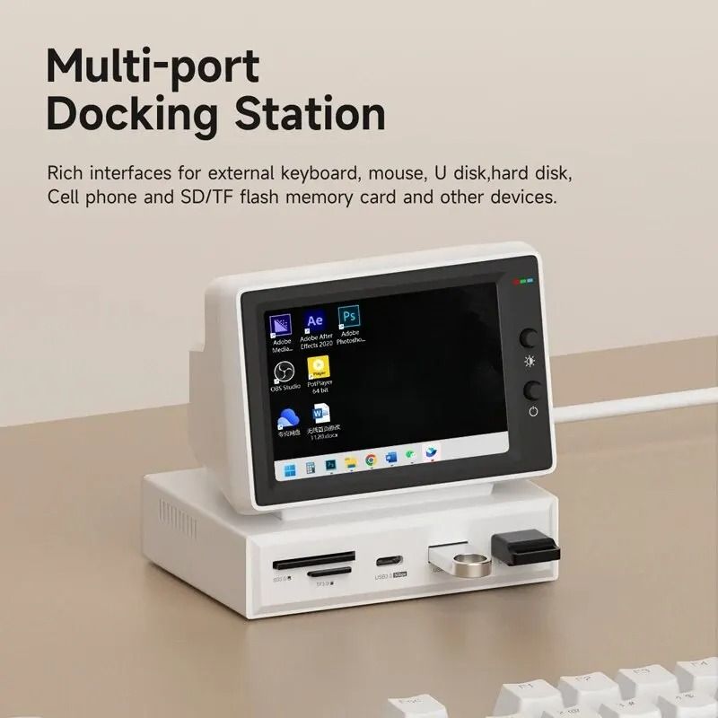 35in IPS Mini PC Monitoring Display With USB C Hub 3