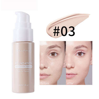 Liquid Foundation, Effective Concealer, Waterproof Sweat-resistant Makeup Professional Cosmetics, Full Coverage All Day
