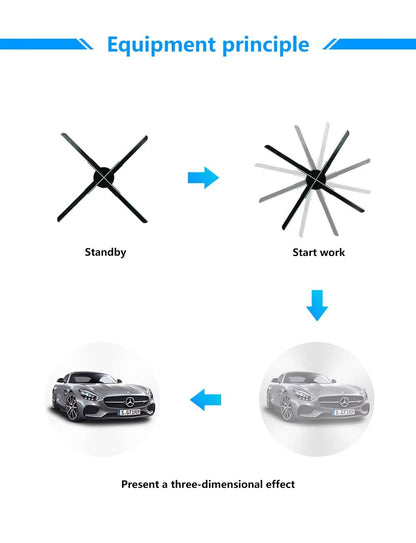 HoloAir 3D Hologram Fan Advertising Display With App  Remote Control 1