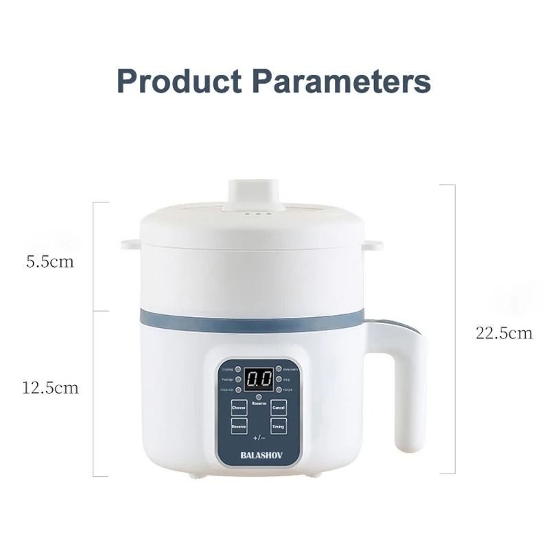 17L Electric Rice Cooker With Steaming Layer And NonStick Pot 6