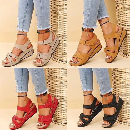 Womens Wedge Sandals With NonSlip Sole And Lightweight Platform Design 5