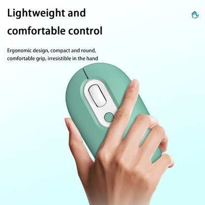 Rechargeable Wireless Mouse Female Silent Luminescence Bluetooth 2.4G Dual Mode, for Huawei, Apple, Xiaomi, PC