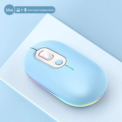 Rechargeable Wireless Mouse Female Silent Luminescence Bluetooth 2.4G Dual Mode, for Huawei, Apple, Xiaomi, PC