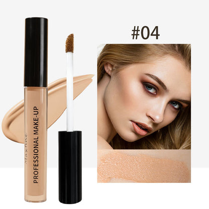 Long-Lasting Moisturizing Concealer Liquid Foundation, Full Coverage, Waterproof, Sweat-Proof, Easy Blend, Natural Look