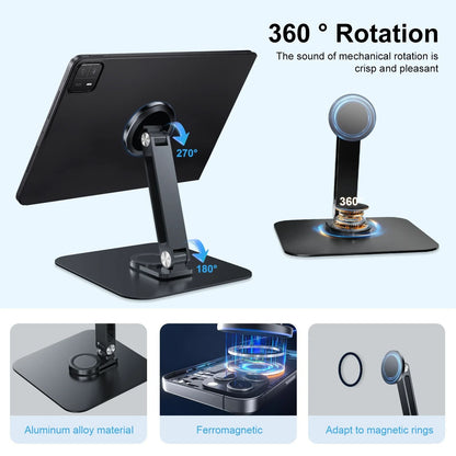 Rotating Magnetic Stand for iPads, Phones, and Portable Monitors