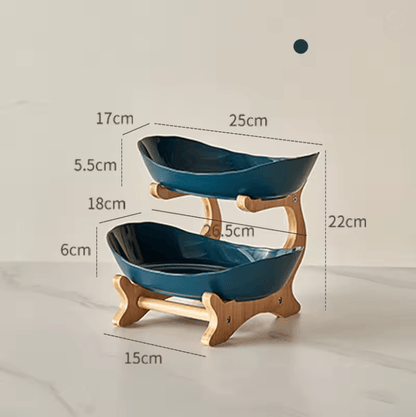 TieredSnack 2 To 3 Layer Plastic Fruit And Dessert Stand 4