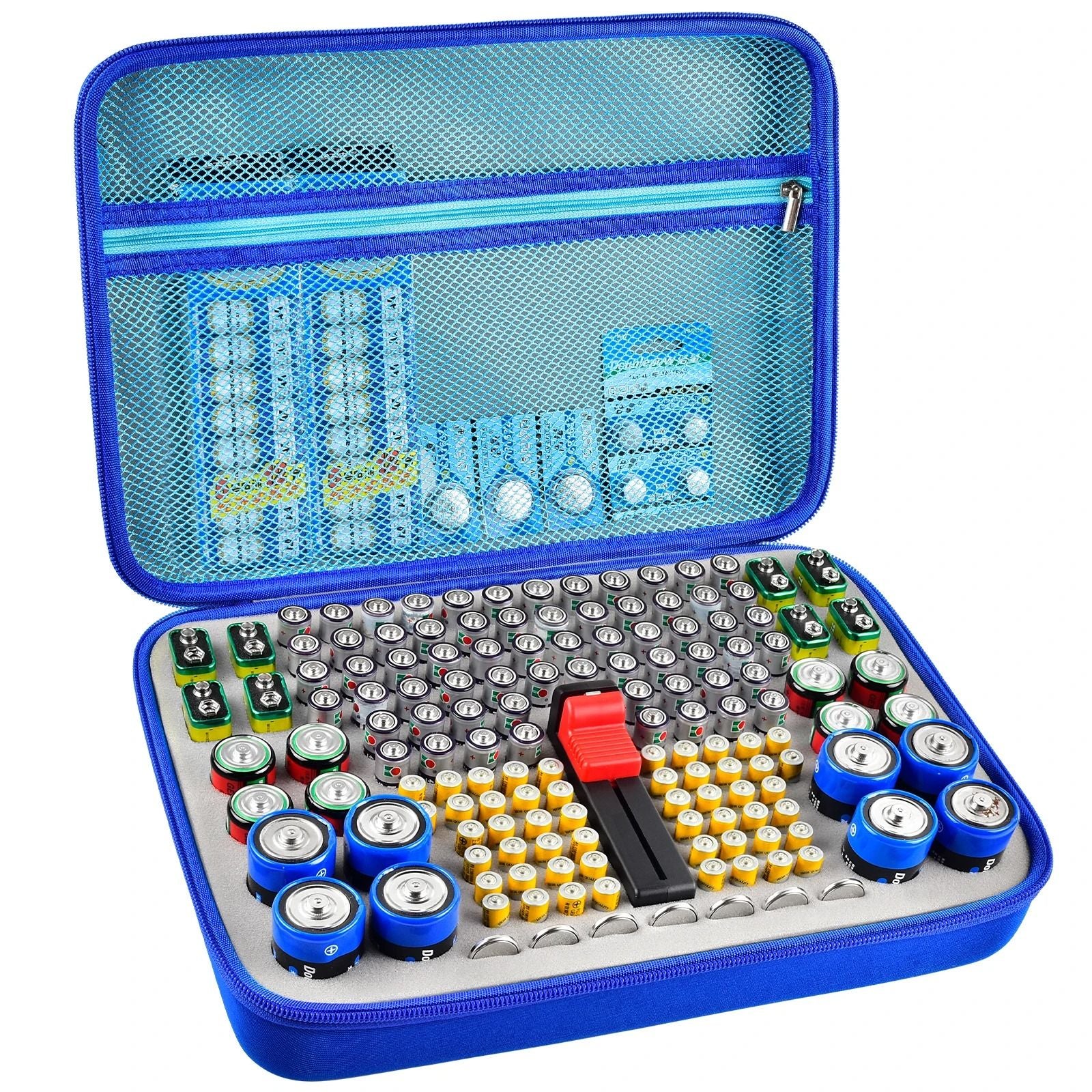 Battery Organizer Storage Case With BuiltIn Tester 8
