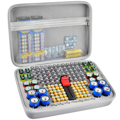 Battery Organizer Storage Case With BuiltIn Tester 12