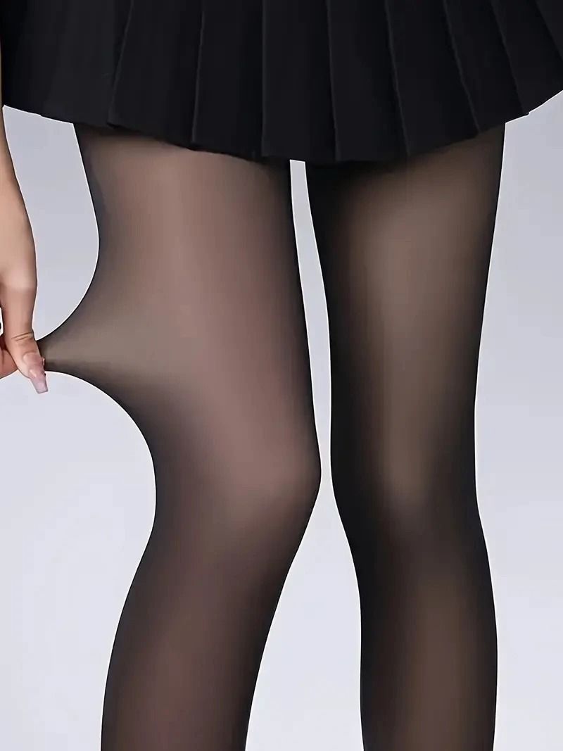 Womens SemiTransparent Look Thermal Tights For Autumn And Winter 3