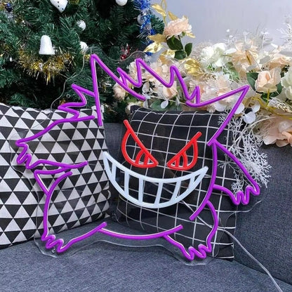 Gengar Cartoon LED Neon Sign 4