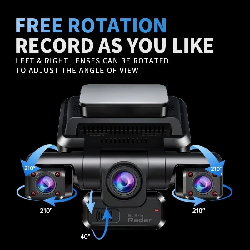4K Front And Rear GPS Dash Cam With 360 Coverage And Parking Mode 5