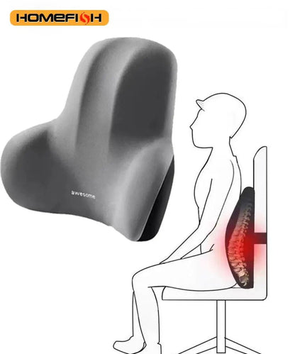 Memory Foam Lumbar Support Cushion For Car Office And Back Relief 2