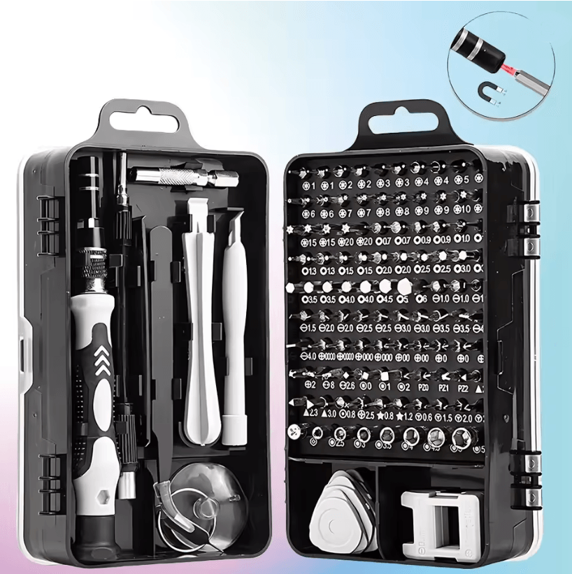 FixMaster 115in1 Precision Magnetic Screwdriver Set with Accessories