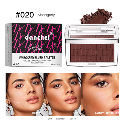 Hot Matte Embossed Blush Palette Rosy Blusher Powder High Pigmented Pink Coral Rouged For Cheeks Sm 6