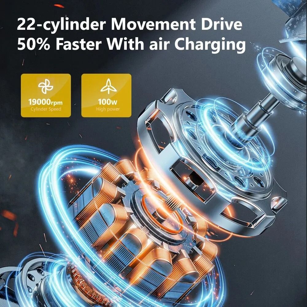 Electric Car Air Pump With LED Light And 150 PSI Pressure For Tires And Sports Gear 1