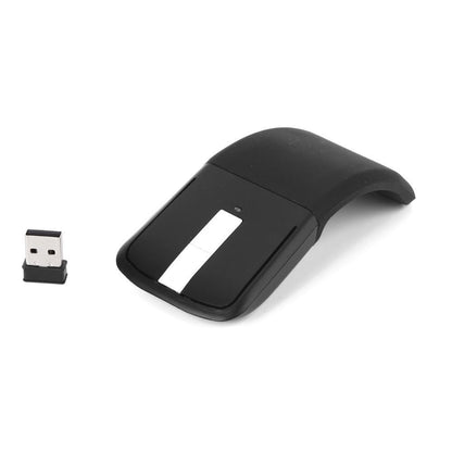 Ergonomic 2.4G Wireless Mouse USB Arc Mouse, Foldable for iPad Mac, Tablet Macbook Air Pro Laptop PC