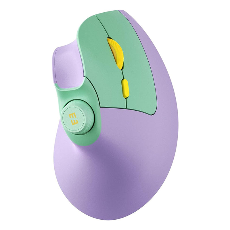 Rechargeable Ergonomic Mouse, Vertical Wireless Mouse with Volume Knob, Quiet Clicks 3 Device Optical Mice