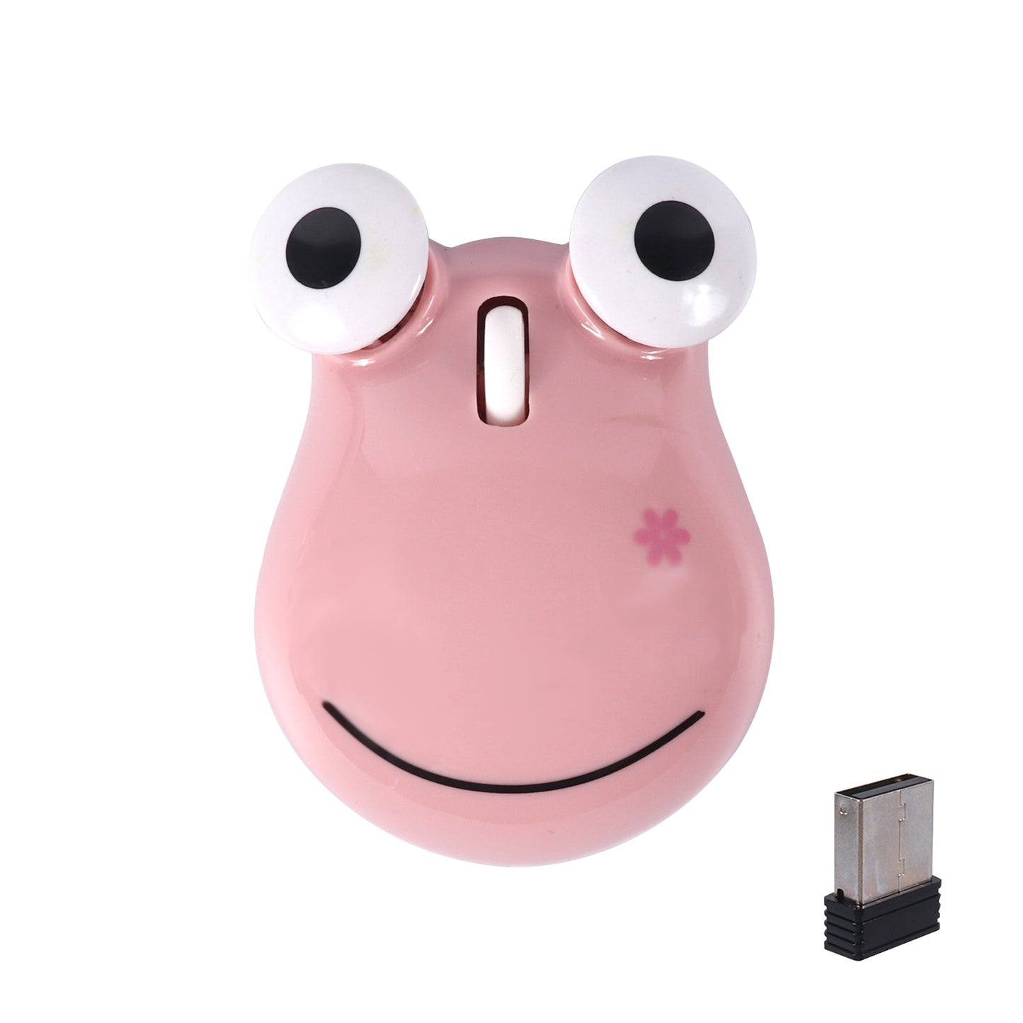 Wireless Cute Frog Mouse Dual Mode Bluetooth, Silent Click, Light Weight Office Mouse, Portable for Kids Gift Use