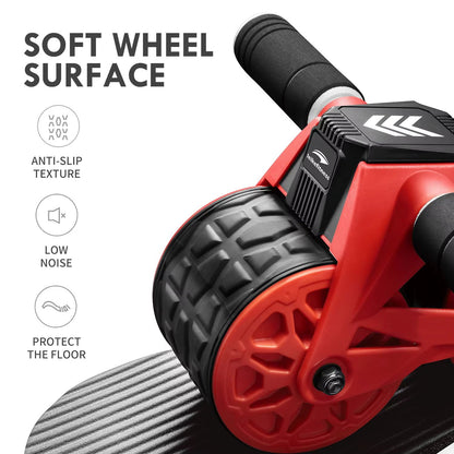 Leikefitness Automatic Rebound Ab Wheel Roller  Core Trainer With Intelligent Display  Knee Pad 3
