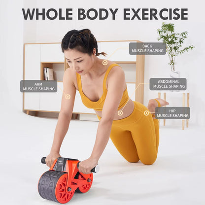Leikefitness Automatic Rebound Ab Wheel Roller  Core Trainer With Intelligent Display  Knee Pad 5