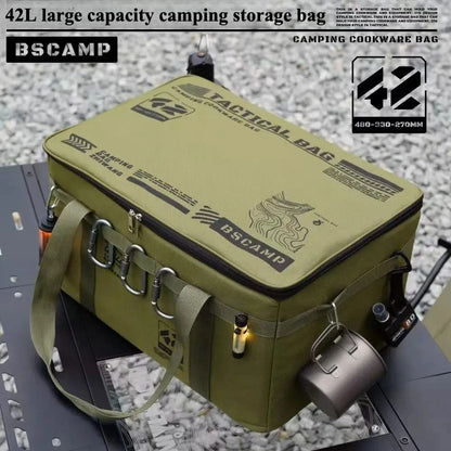 Large Capacity Folding Outdoor Storage Box for Camping and Travel