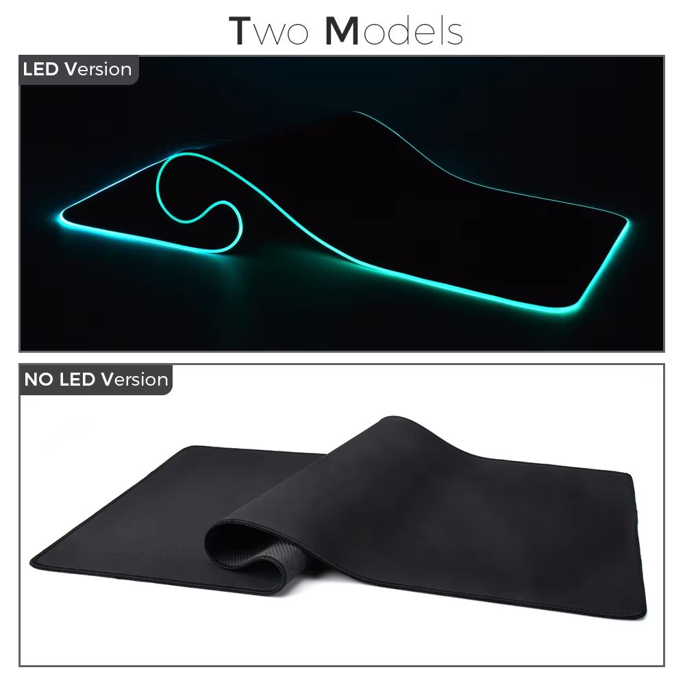 RGB LED Gaming Desk Mat  Waterproof Large Mousepad With ColorChanging Backlight For PC Dota  CS 4