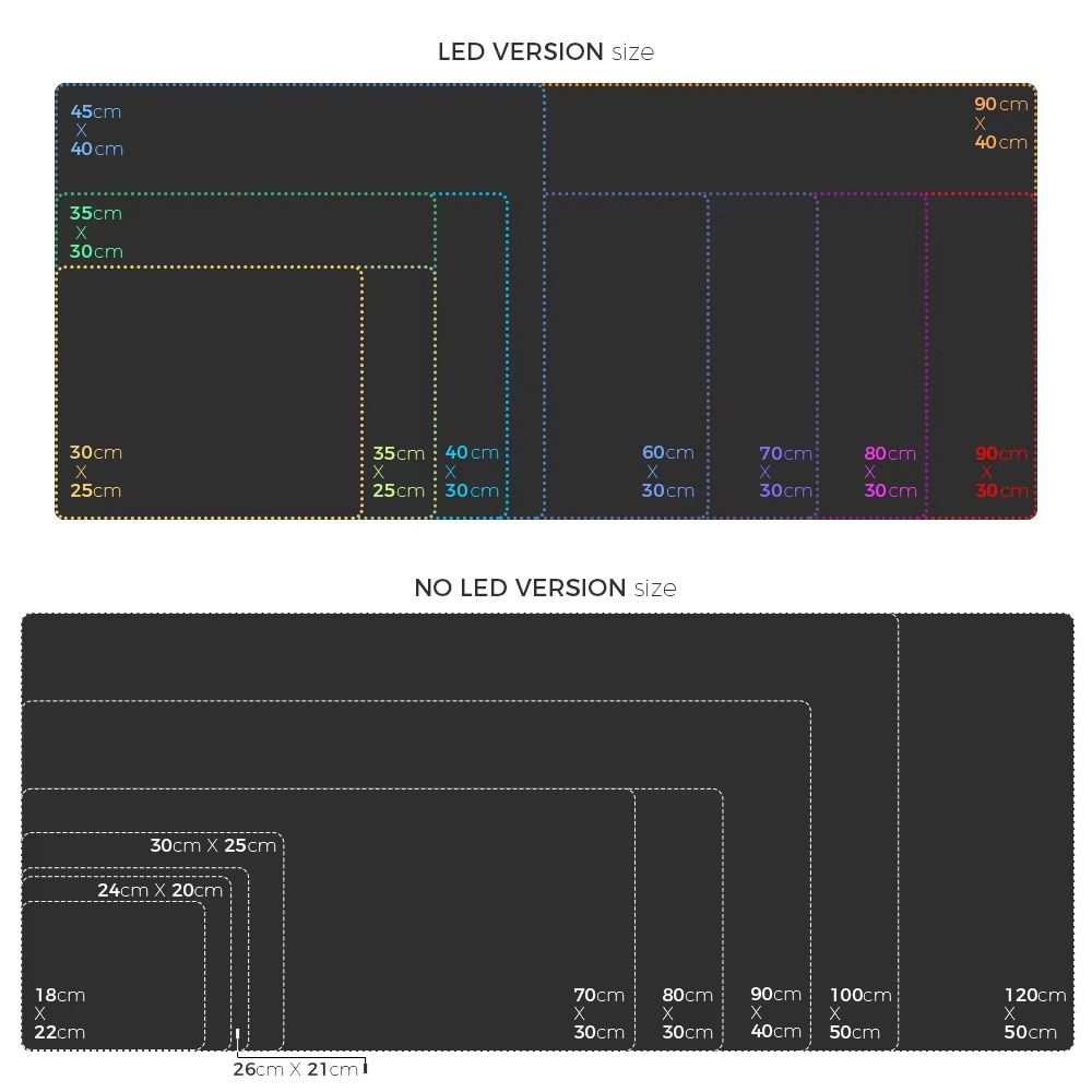 RGB LED Gaming Desk Mat  Waterproof Large Mousepad With ColorChanging Backlight For PC Dota  CS 5