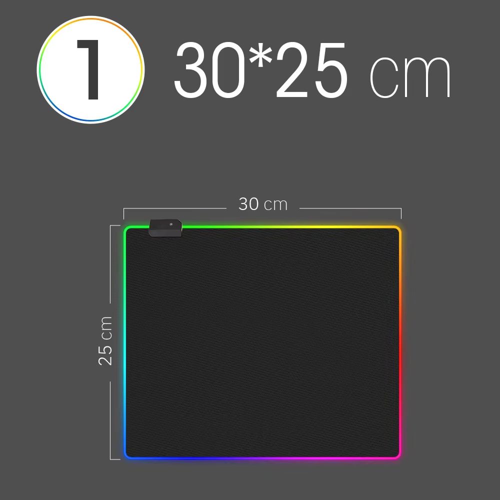 RGB LED Gaming Desk Mat  Waterproof Large Mousepad With ColorChanging Backlight For PC Dota  CS 6
