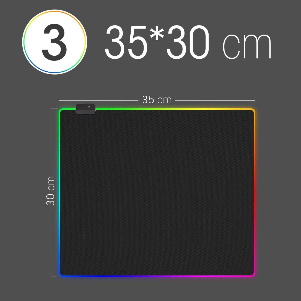 RGB LED Gaming Desk Mat  Waterproof Large Mousepad With ColorChanging Backlight For PC Dota  CS 8