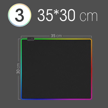 RGB LED Gaming Desk Mat  Waterproof Large Mousepad With ColorChanging Backlight For PC Dota  CS 8