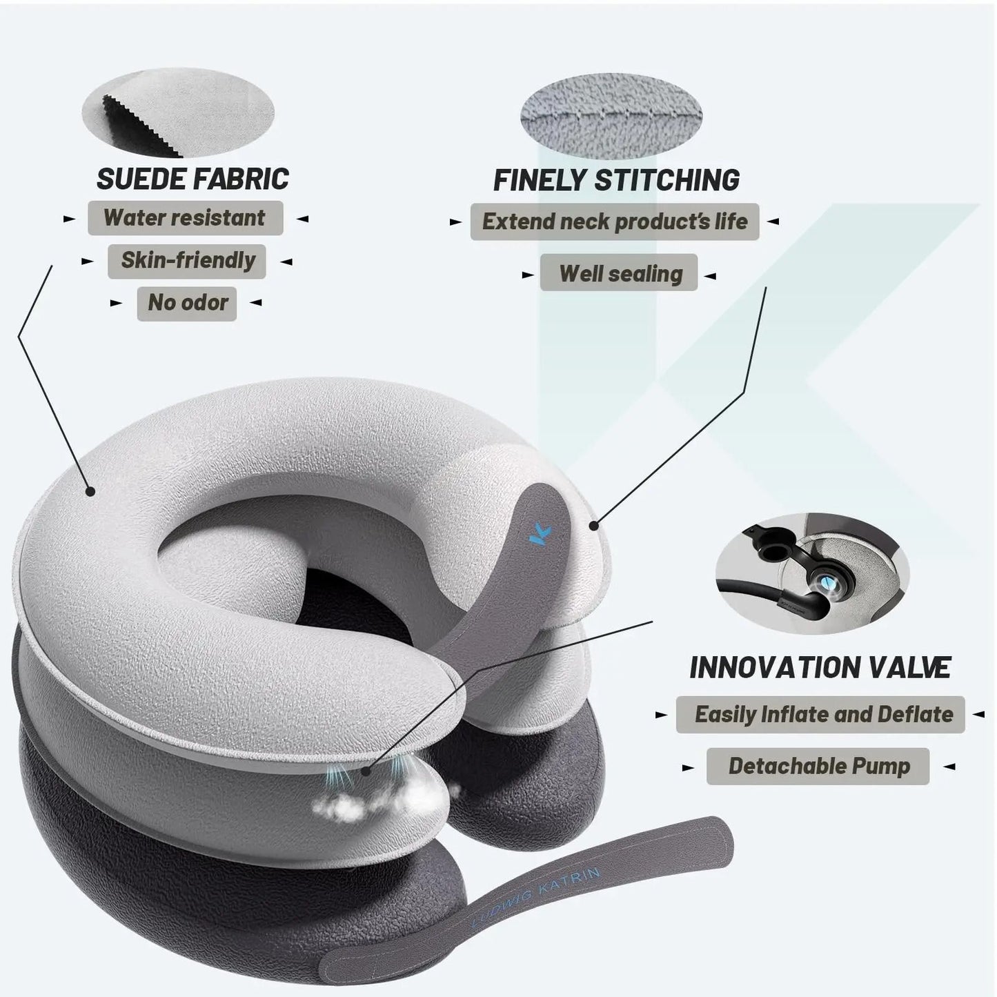 Inflatable Cervical Neck Traction Device For Neck Pain Relief And Posture Support 3