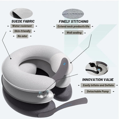 Inflatable Cervical Neck Traction Device For Neck Pain Relief And Posture Support 3