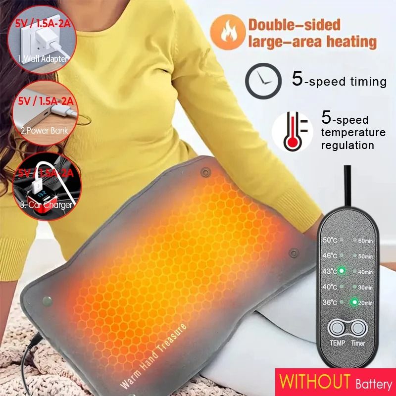 USB Graphene Heating Pad With Adjustable Temperature For Home Or Office Use 7