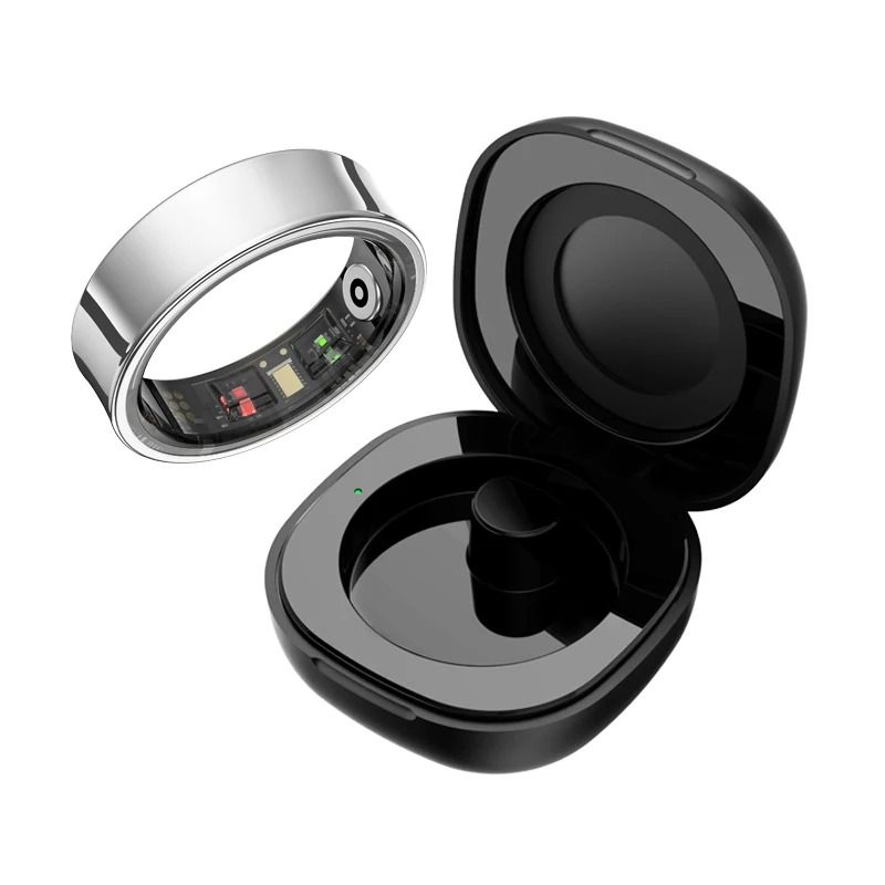 Smart Health Ring With Charging Case And Waterproof Design For IOS And Android 9