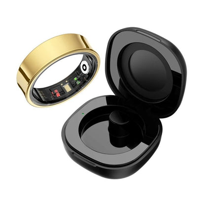 Smart Health Ring With Charging Case And Waterproof Design For IOS And Android 1