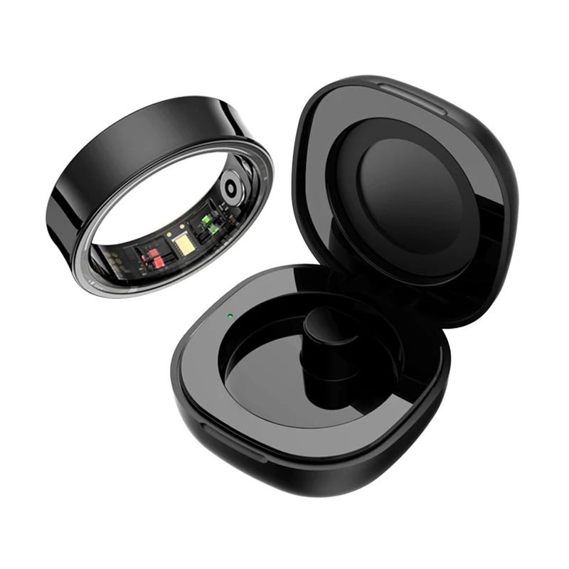 Smart Health Ring With Charging Case And Waterproof Design For IOS And Android 7