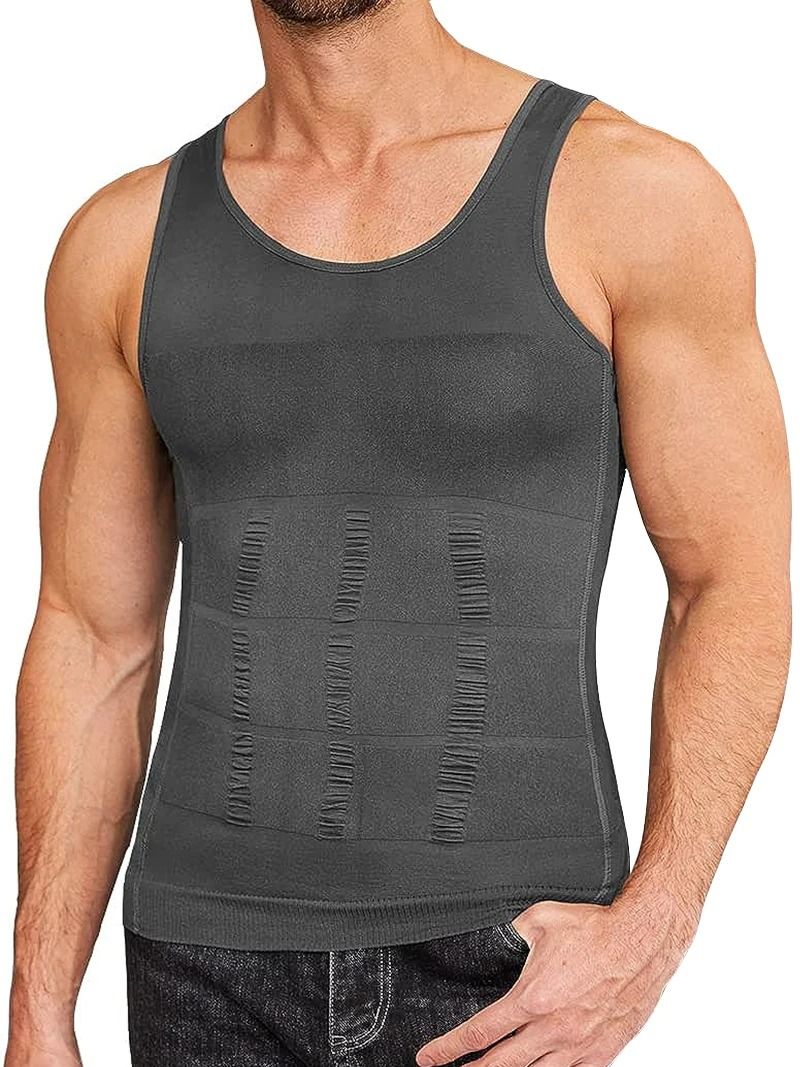 Mens Compression Shaper Vest For Slimming And Workout Support 14