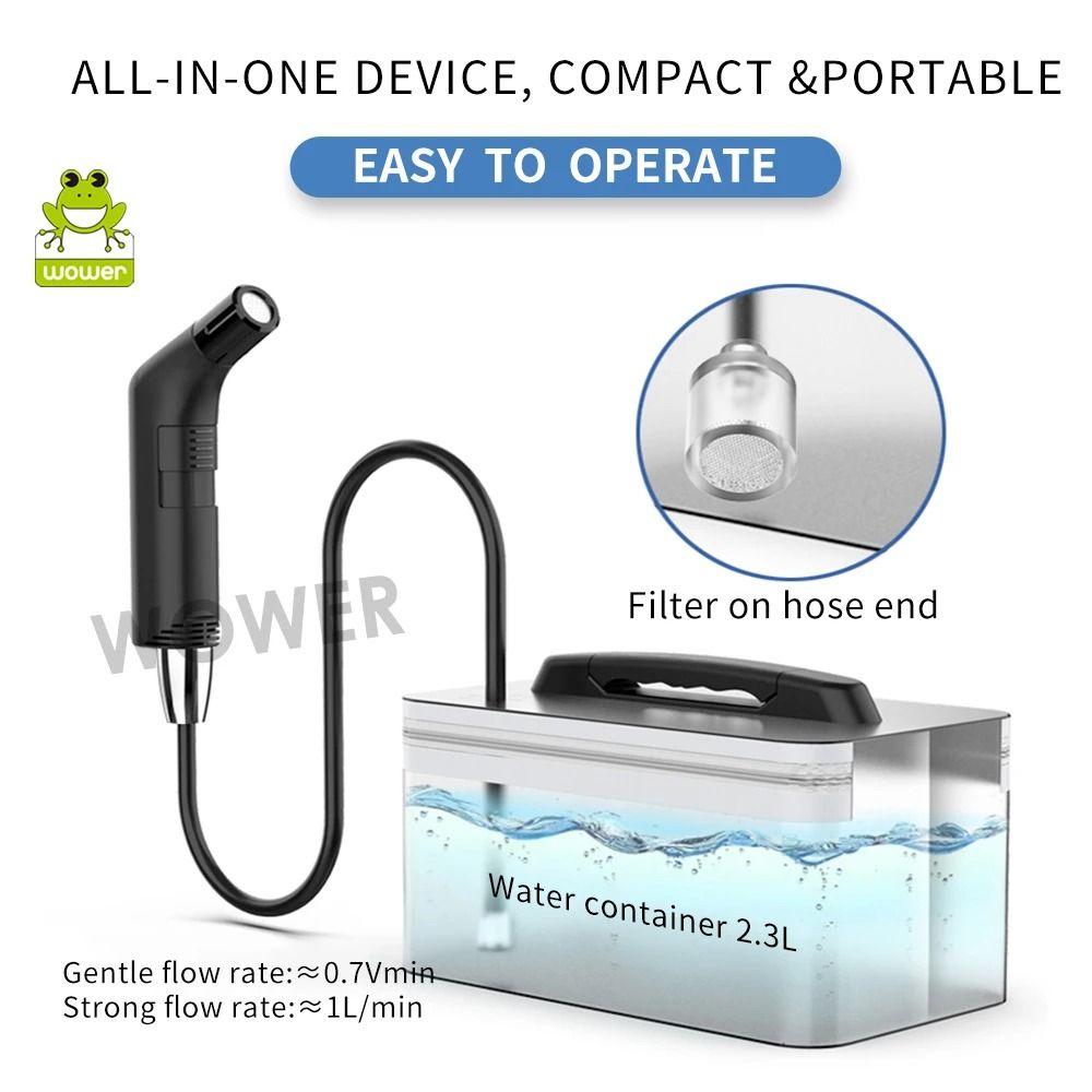 Portable Electric Bidet With Rechargeable Spray And 23L Tank For Travel And Camping 4