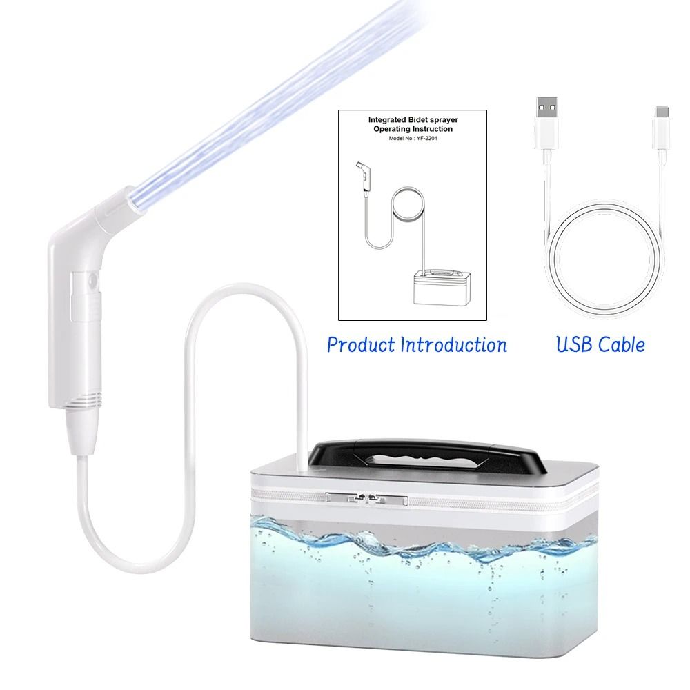 Portable Electric Bidet With Rechargeable Spray And 23L Tank For Travel And Camping 8