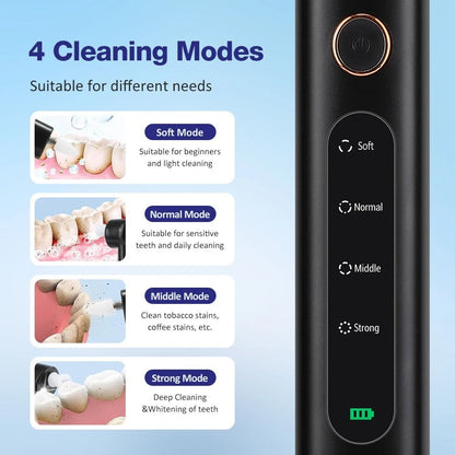 Electric Ultrasonic Teeth Cleaner And Polisher Kit 4
