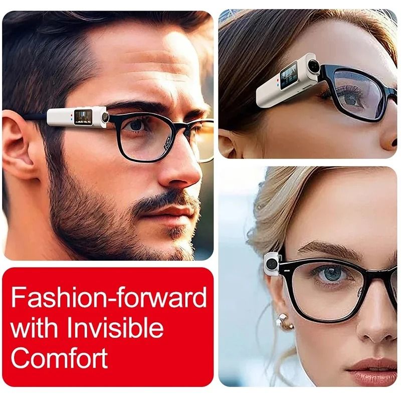 Smart 4K Video Recording Glasses with Built-In Camera and WiFi Connectivity