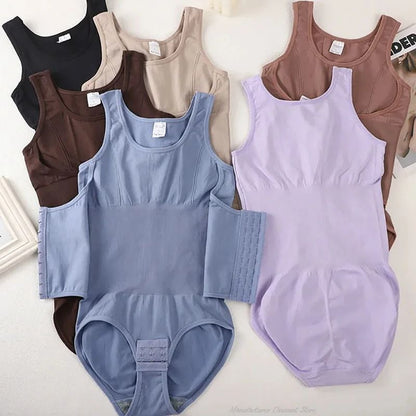 Womens Full Body Shaper With Zipper And Waist Belt For Tummy Control And Slimming Support 5