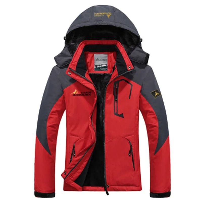 Mens Heavy Duty Winter Parka With Fur Hood And Windproof Warm Lining 8