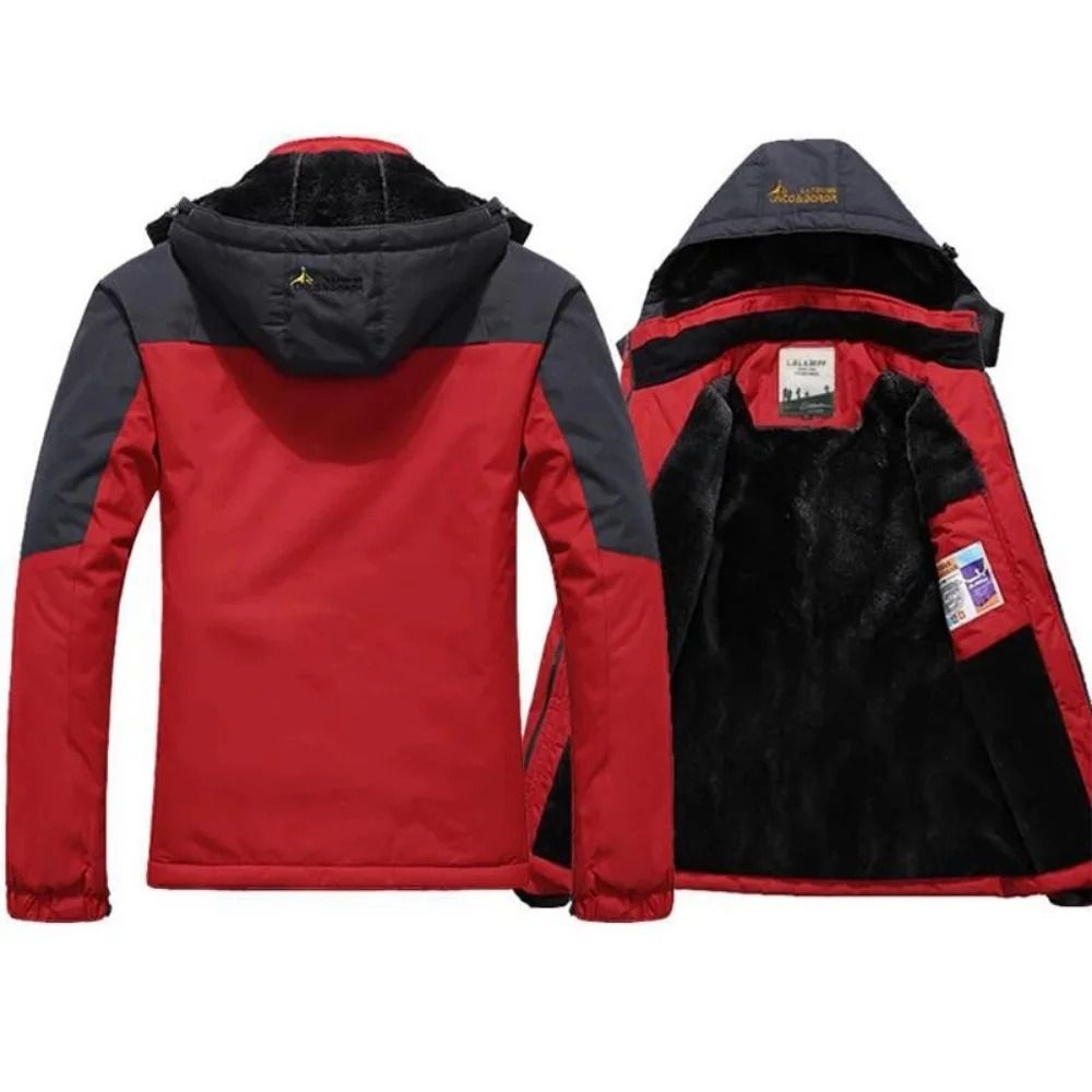 Mens Heavy Duty Winter Parka With Fur Hood And Windproof Warm Lining 2