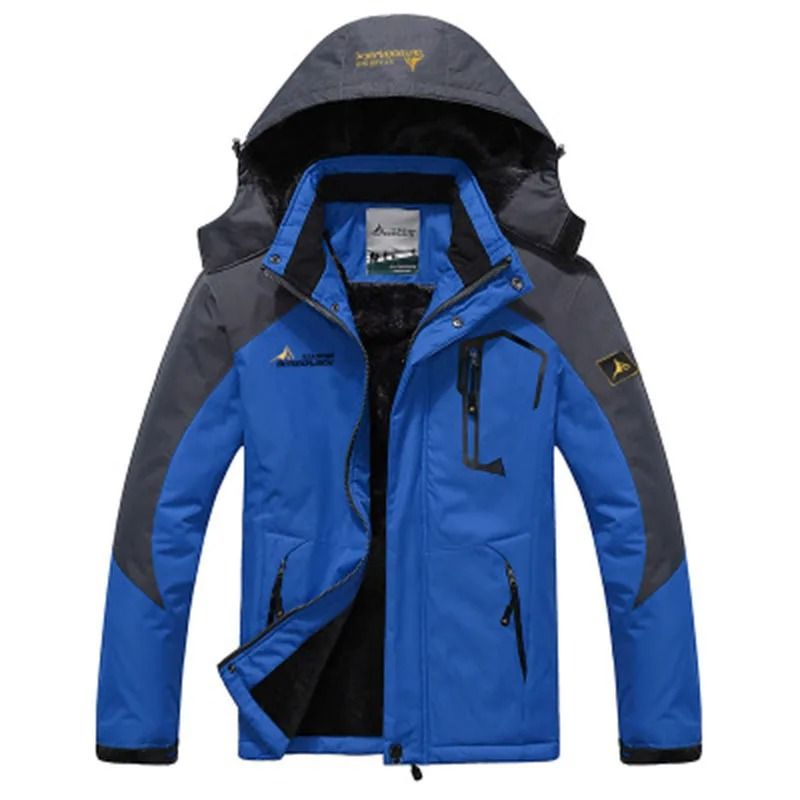 Mens Heavy Duty Winter Parka With Fur Hood And Windproof Warm Lining 5